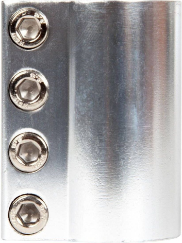 Зажим STG Х105193, 33мм для рулей самокатов, с болтами, серебристый