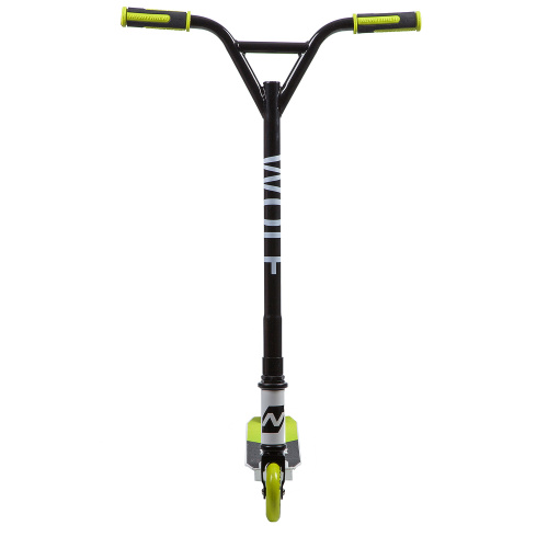 Самокат NOVATRACK WOLF Plastic EL (2019), зеленый