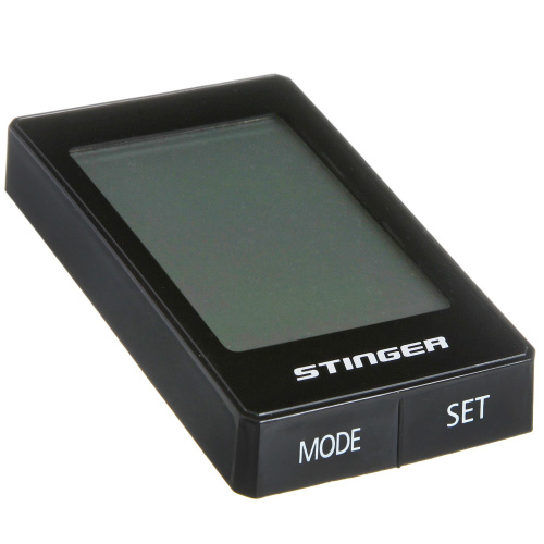 Велокомпьютер STG, 22 функций, проводной, подсветка, черный.