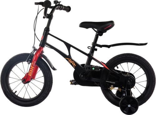 Велосипед Maxiscoo Air Стандарт 14" (2024) (98-110 см), черный