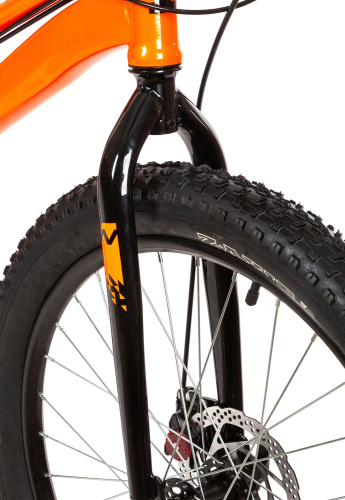 Велосипед NOVATRACK DOZER STD 24" (2021) (130-155 см), оранжевый