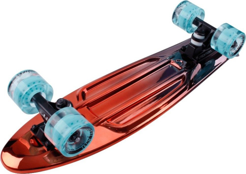 Скейтборд круизер Tech Team Metallic 22, красный
