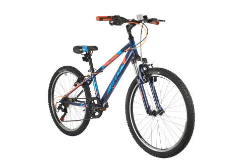 Велосипед NOVATRACK EXTREME 24" (2021), рама 12" (130-155 см), синий