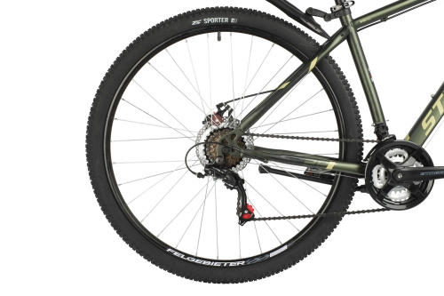 Велосипед STINGER CAIMAN D 29" (2021), рама 22" (185-195 см), зеленый