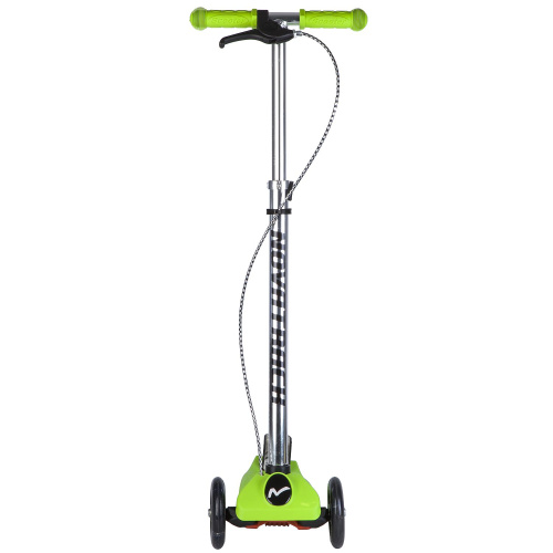 Самокат-кикборд Novatrack Rainbow Start Brake (2018), зеленый
