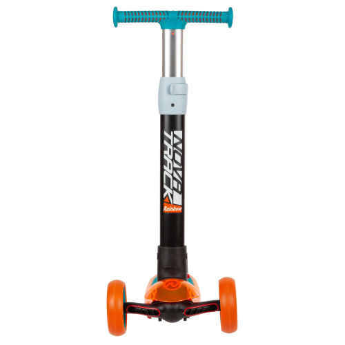 Самокат-кикборд Novatrack RainBow PRO TRANSPARENT (2022), синий