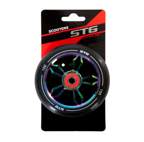 Колесо для трюкового самоката 100 мм с алюминиевым ободом, ABEC-11