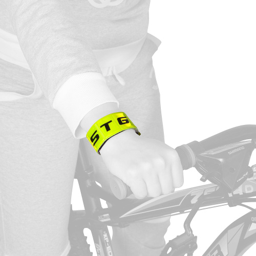 Светоотражатель STG браслет на липучке.