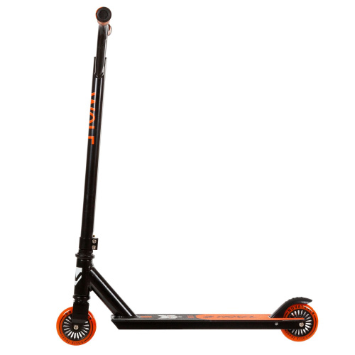 Трюковой самокат Novatrack Wolf El (2021), черный-оранжевый