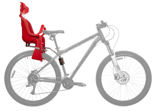 Кресло детское заднее Sunnywheel в цветной коробке, модель SW-BC-137, красная накладка, красный