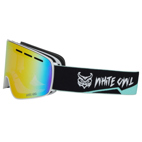 Маска горнолыжная White Owl FA-066, белый-черный