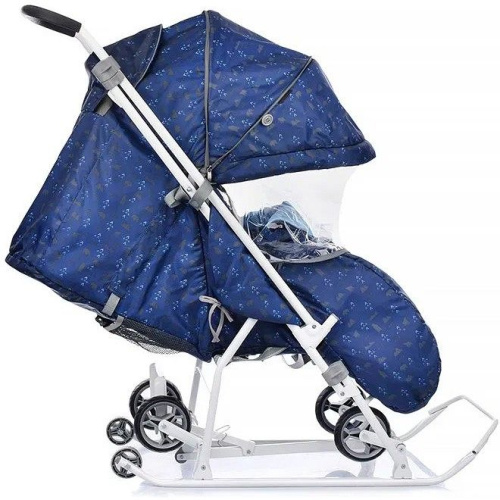 Коляска комбинированная НИКА Наши детки 3-1К, скандинавский синий, НДТ3-1К/СС