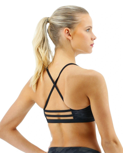 Топ купальника TYR Camo Trinity Top, черный